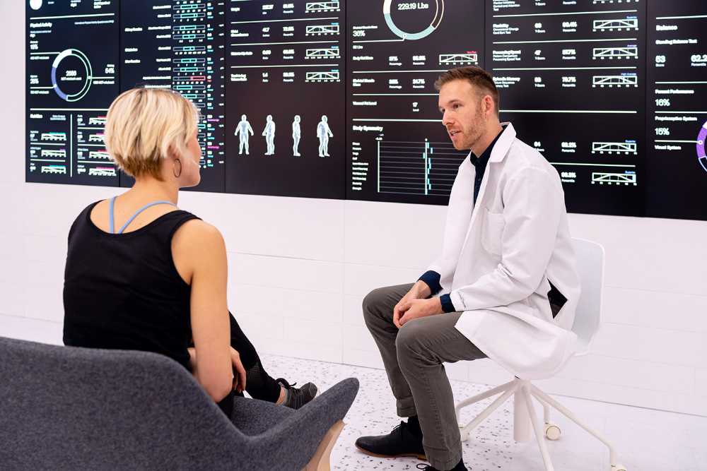 centro clinico digital design lavagne multimediali pavimento in resina