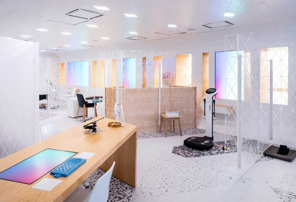 centro clinico digital design lavagne multimediali pavimento in resina