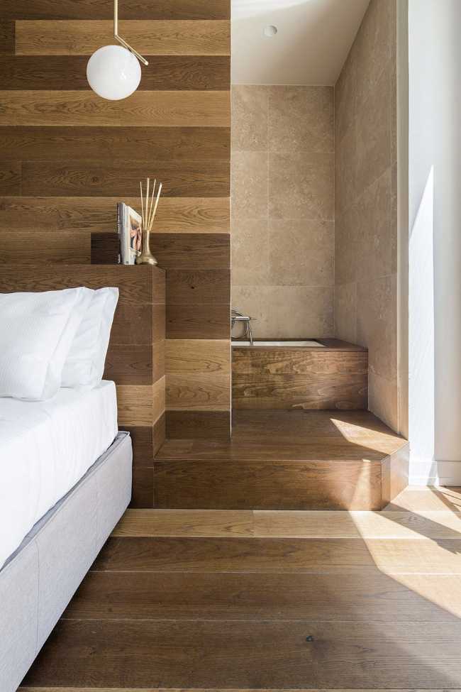 Camera da letto in legno