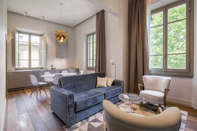 Cucina e living room mini appartamento