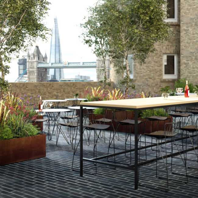 Terrazza vista sul Tamigi