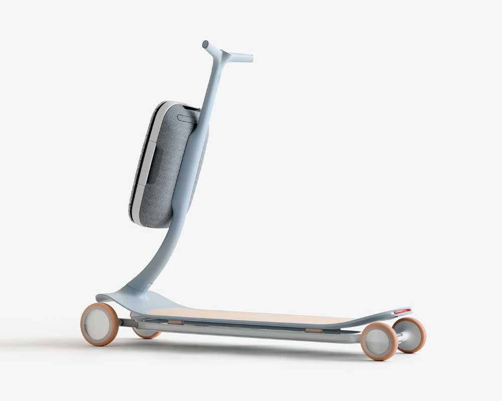 monopattino elettrico ricaricabile pieghevole accessorio zaino