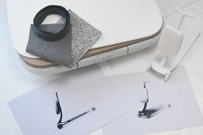 monopattino elettrico ricaricabile pieghevole disegni studio