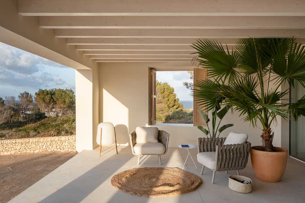 villa minorca rivestimento pietra calcarea