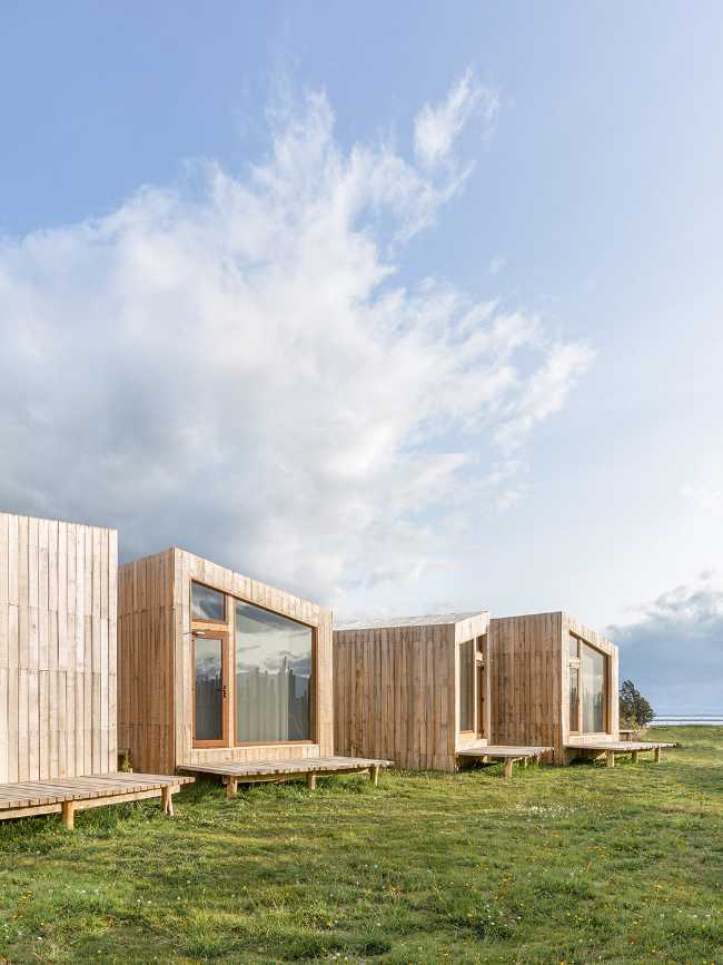 AKA Patagonia: harmony in wood between glaciers and Chilean landscapes