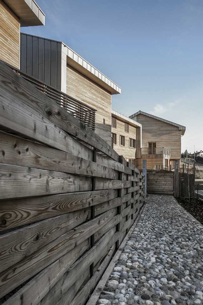 edificio multipiano Lignoalp rivestimento facciata e struttura