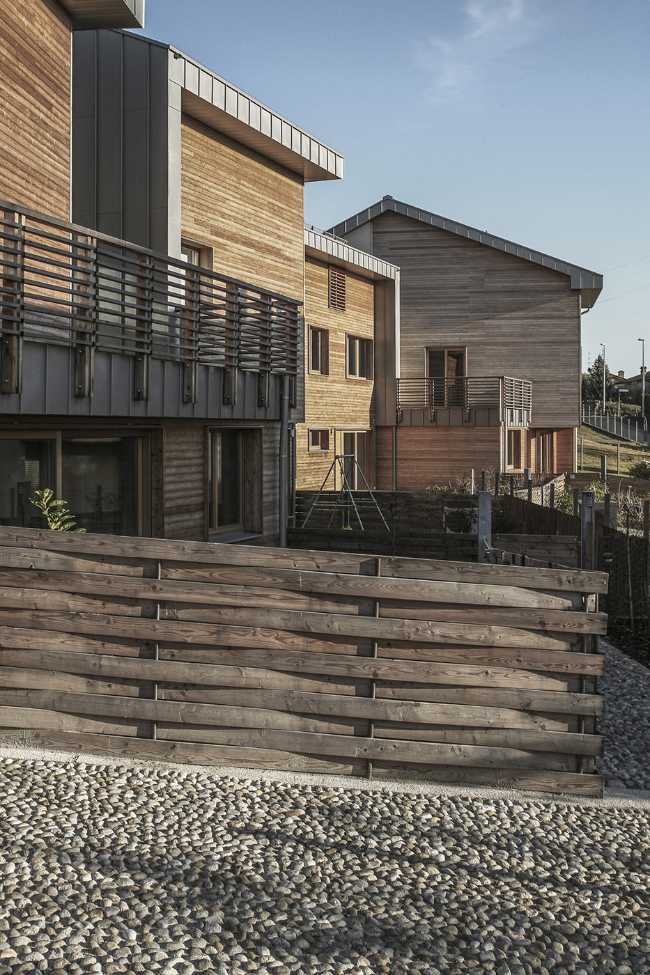 edificio multipiano Lignoalp rivestimento facciata e struttura