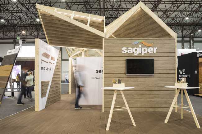 Stand promozionale in legno