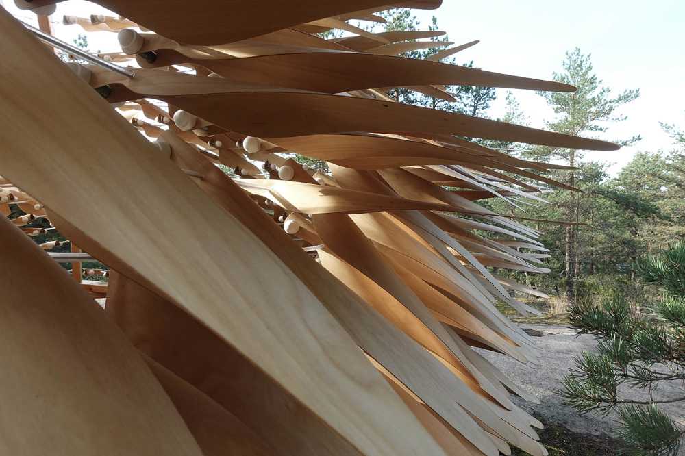 pavilion kinetic wood