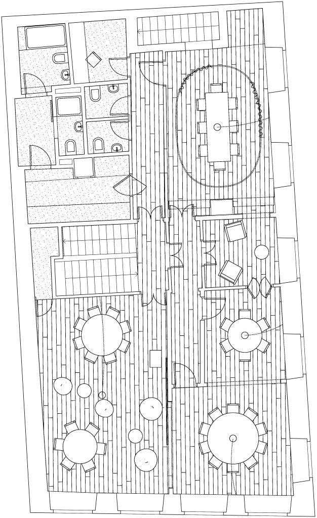 Planimetria edificio storico ristorante