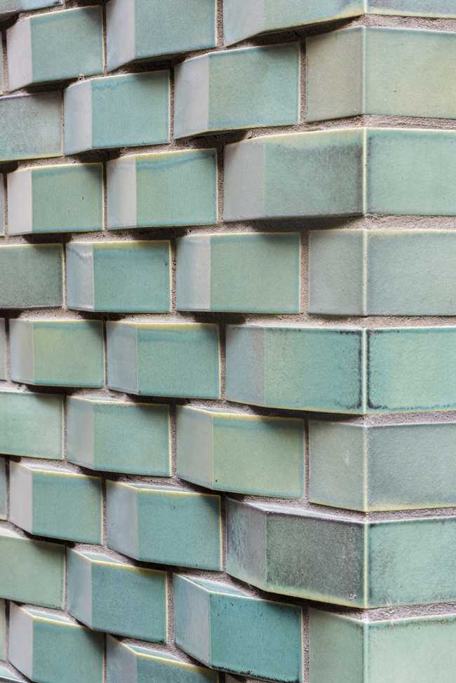 Dettaglio piastrelle verdi