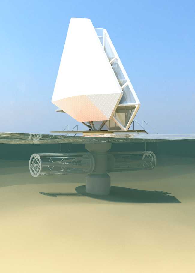 housing module palafitte technology energy sources tides solar panels