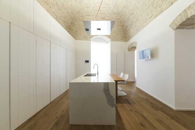 Cucina con parquet