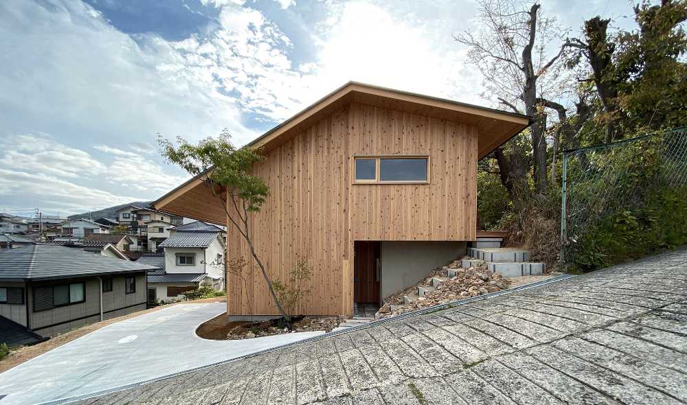 Two-storey wooden house