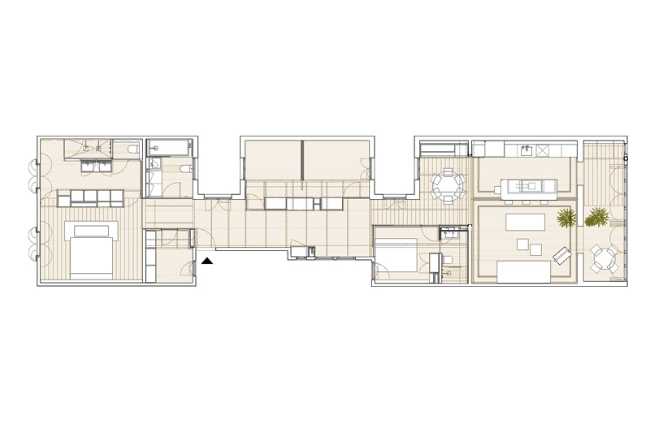 Plano del apartamento histórico