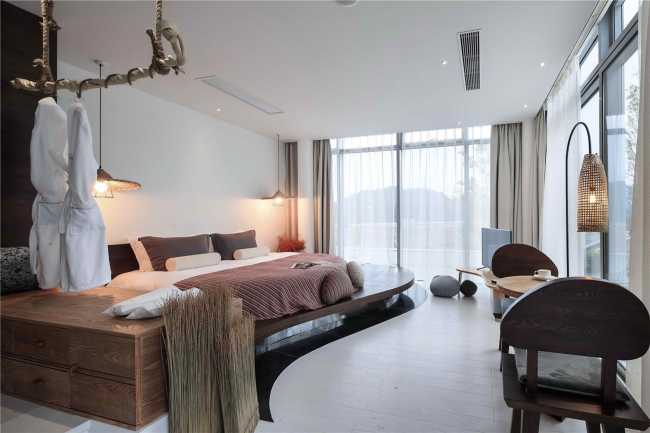 hotel boutique suite arredi imbottiti forme organiche finiture legno