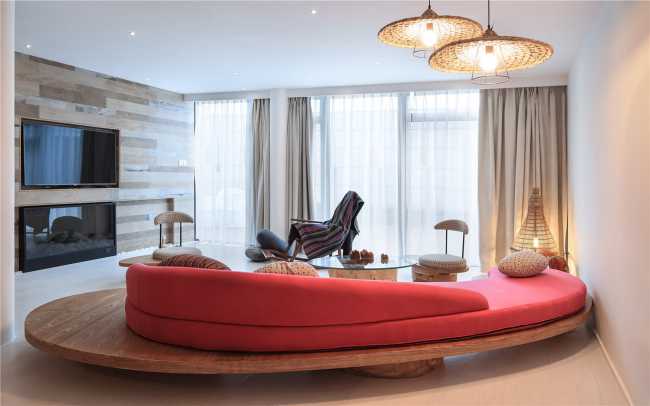 hotel boutique suite arredi imbottiti forme organiche