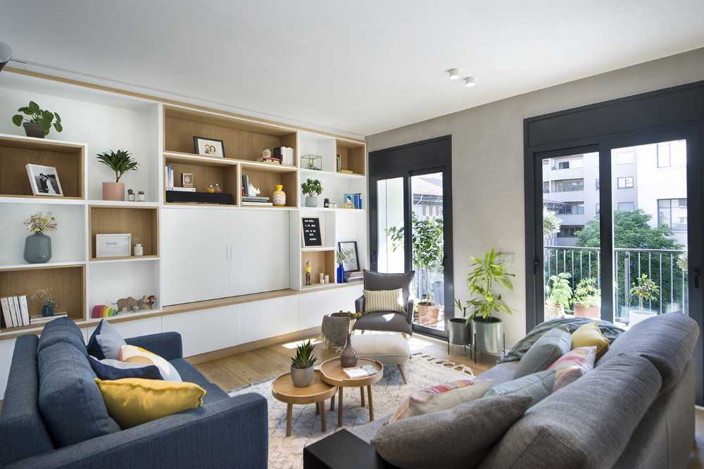 Dining room kitchen and open plan living room