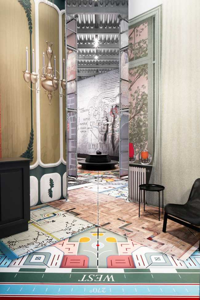 virtual layout of the graphic floor