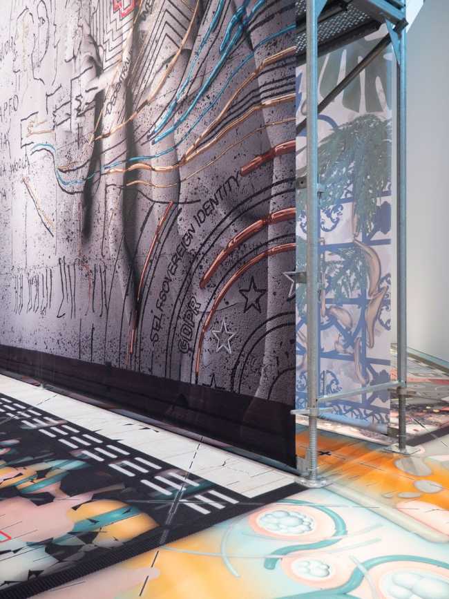 virtual floor and wall graphics