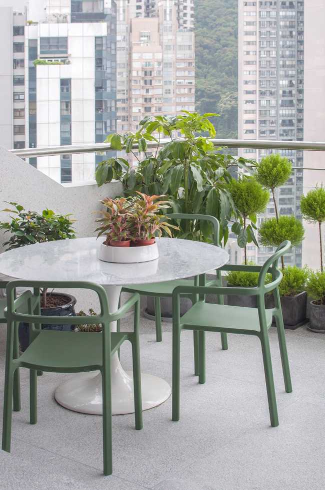 Terrace with greenery