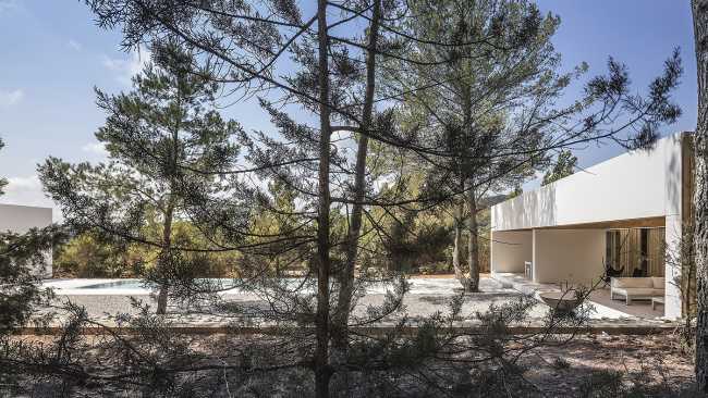 villa Ibiza piscine pinède