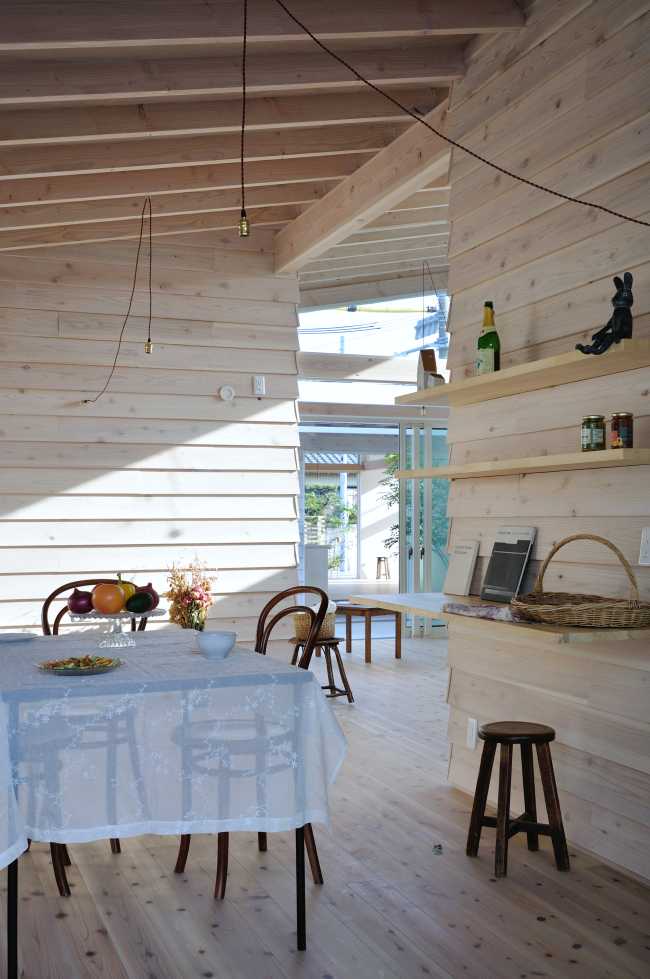 residential complex living area structure wood