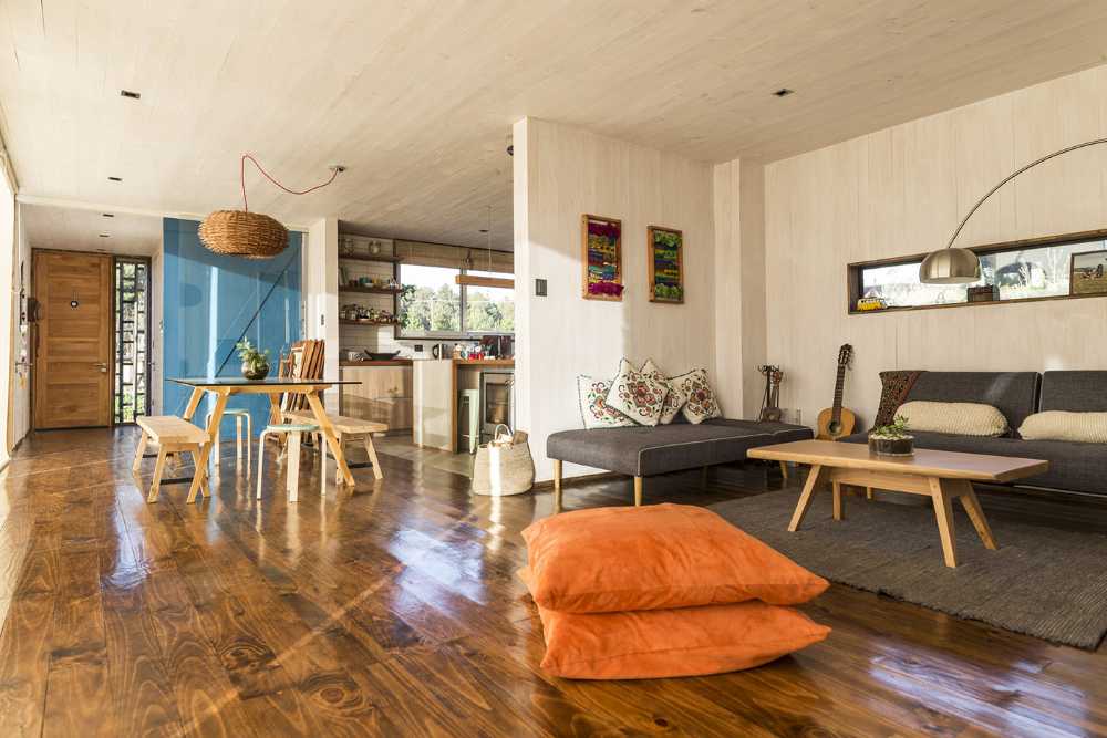 villa oceano struttura legno grandi aperture vetrate