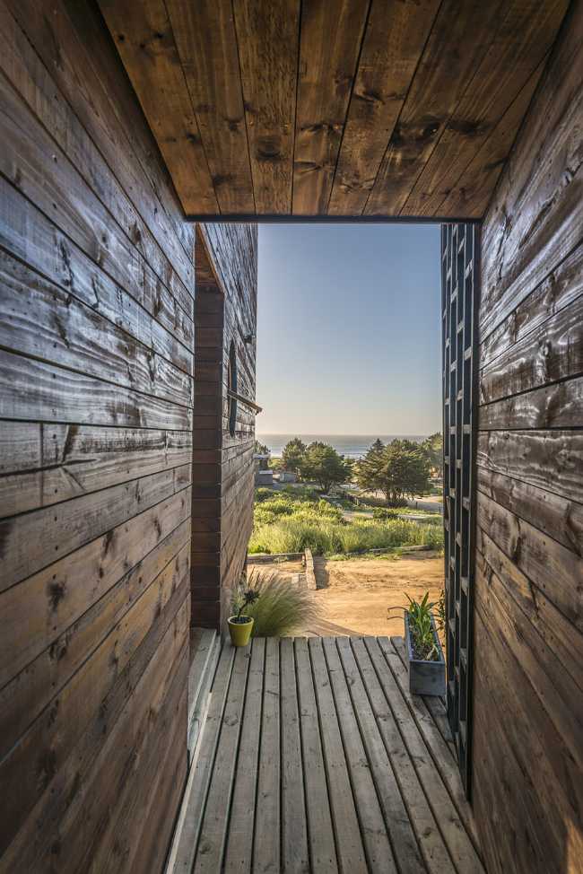 house view ocean structure wood bedroom