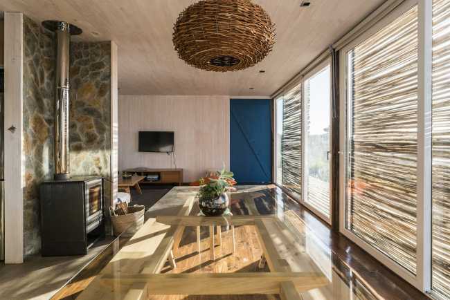 house ocean view sliding door veranda structure wood