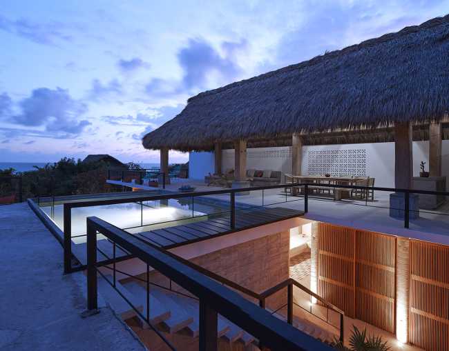 Terrace with swimming pool