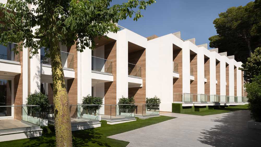 Hôtel, un condensé d'une villa. Le langage classique se marie au contemporain