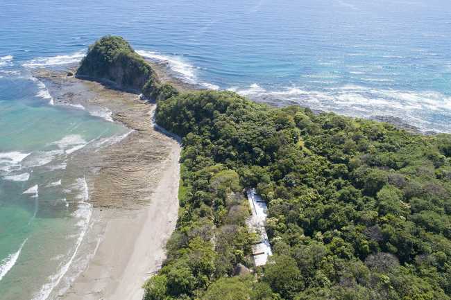 Wooden school on the ocean