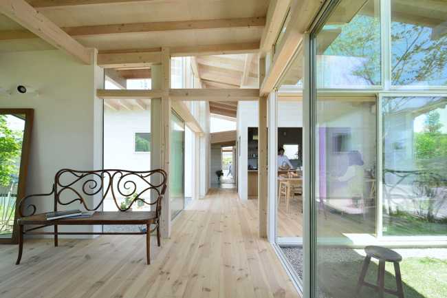 Interior wooden house