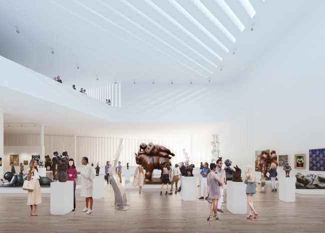 Latin American Art Museum Miami proyecto sala de exposiciones