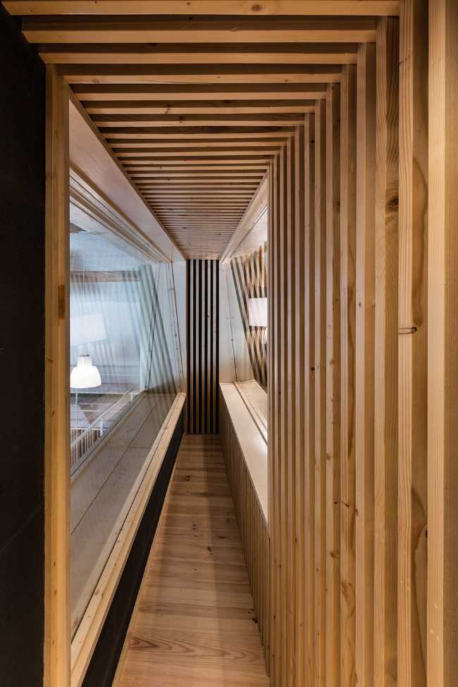 Interior in wood details