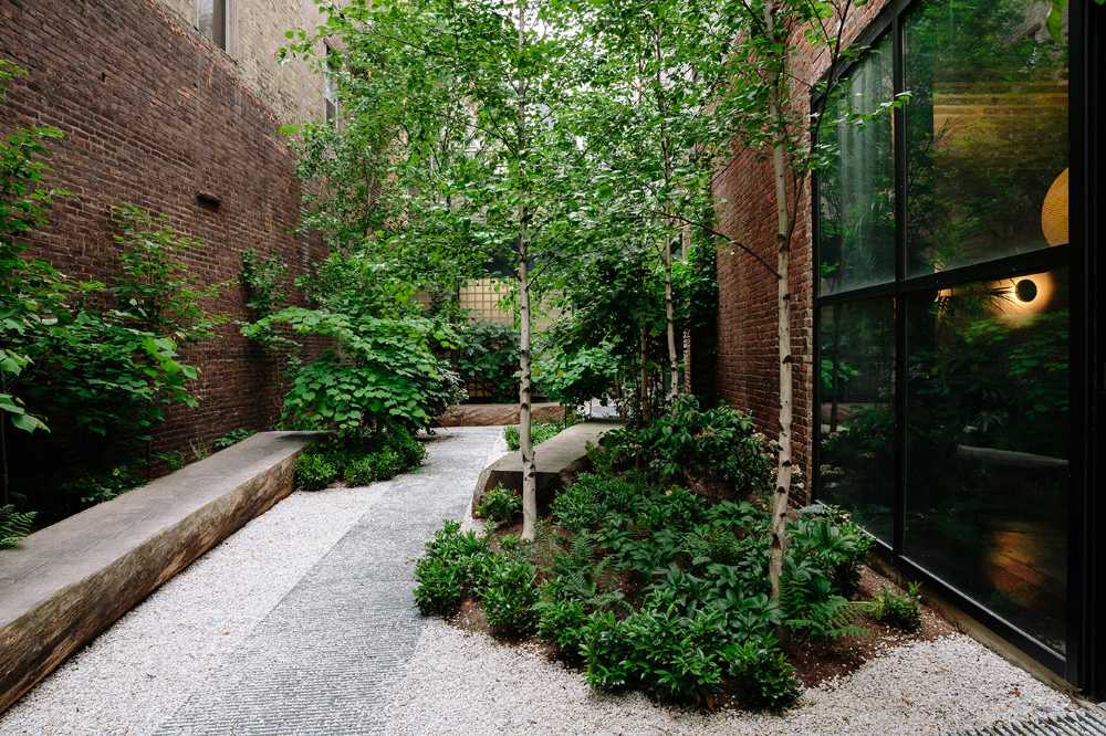 office new york open space brick exposed