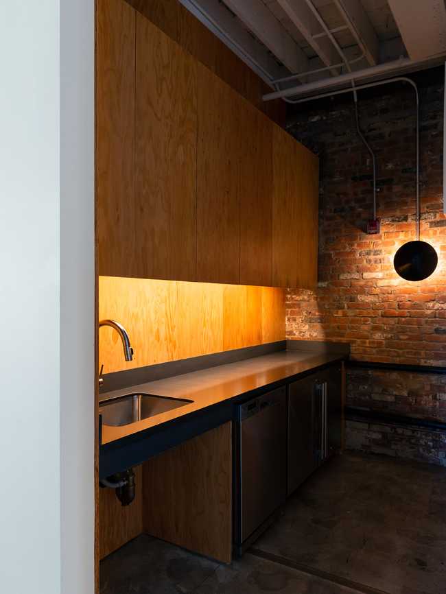 office new york open space kitchen common areas