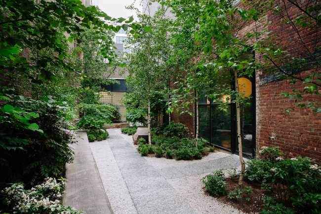 office new york open space garden