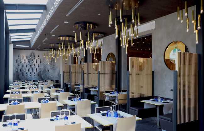 Ristorante Mura Milano pannelli acustici Celenit