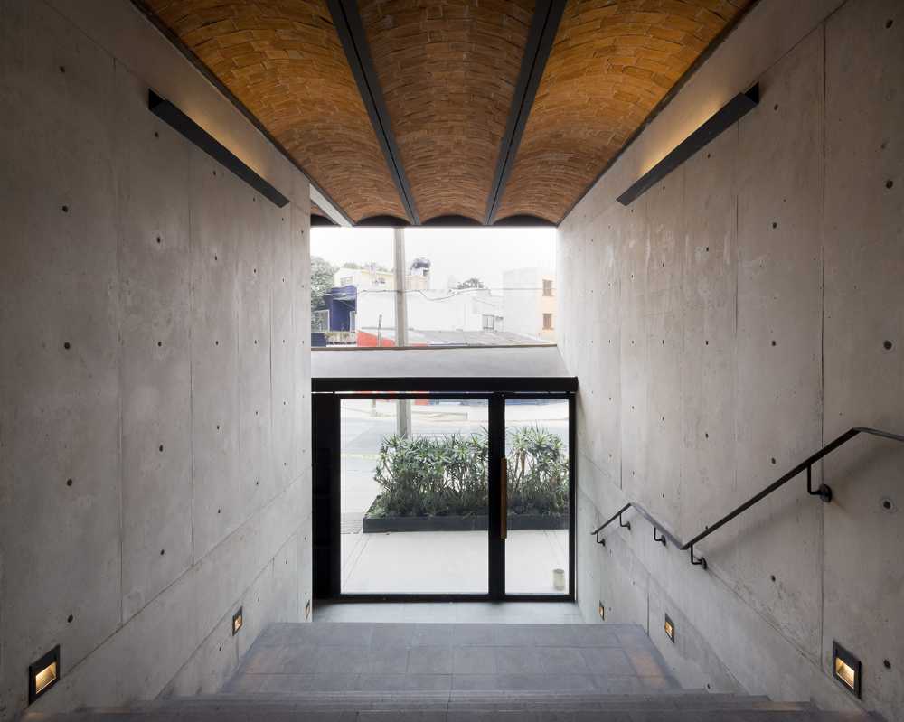 residential complex structure reinforced concrete brick exposed