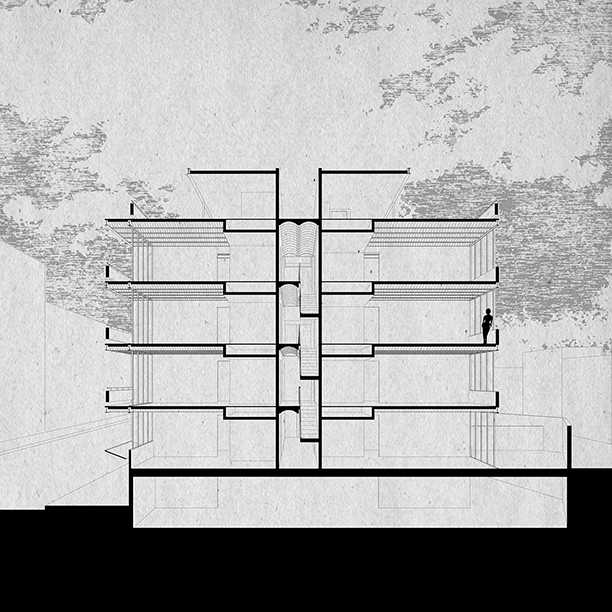 residential complex structure reinforced concrete section
