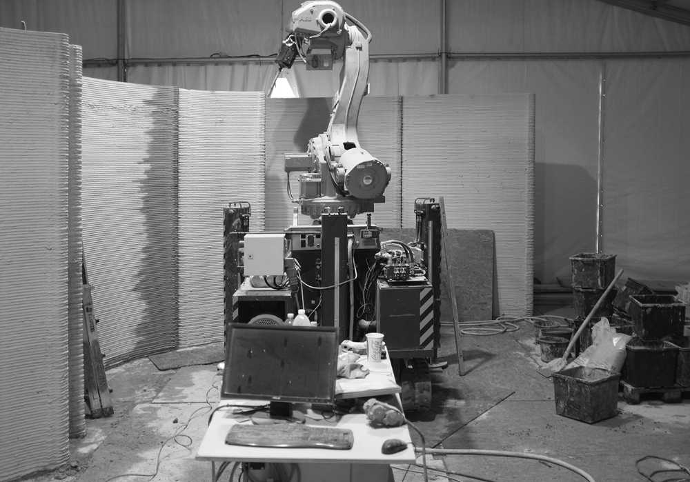 home printing 3D concrete roof garden