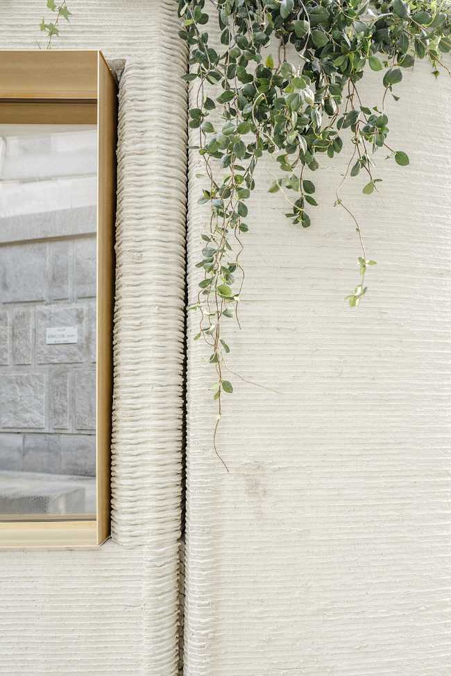 home printing 3D concrete window brass