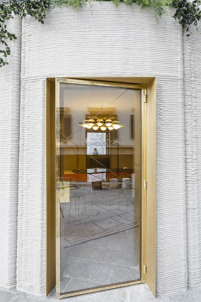 home printing 3D concrete window brass