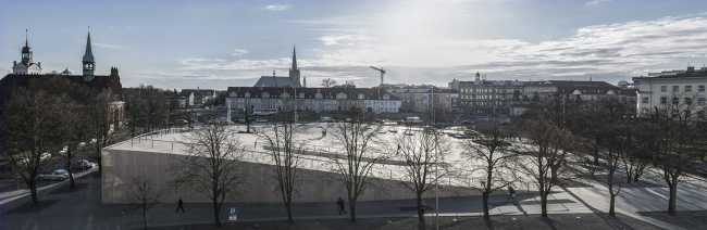 musée place urbaine revêtement en céramique