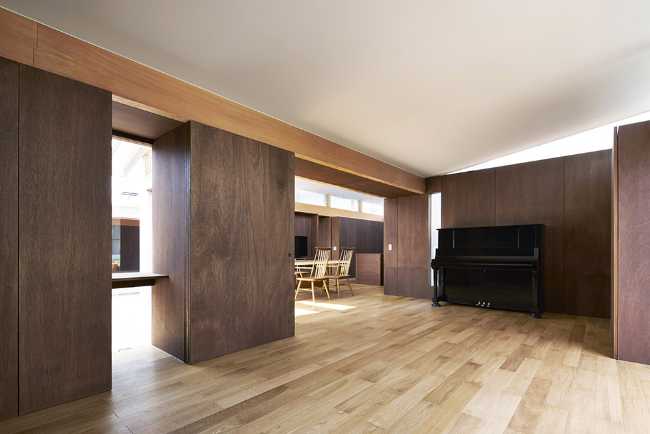 Interior wooden house