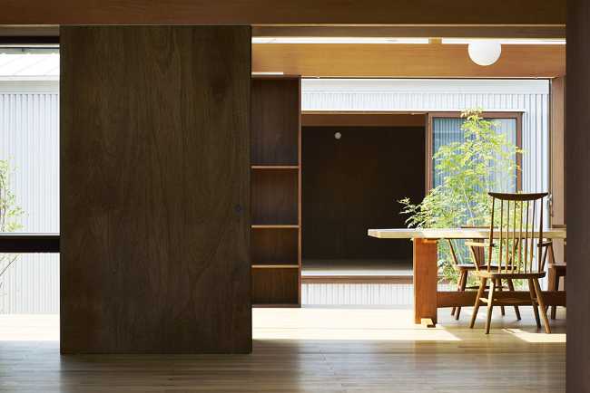 Interior wooden house