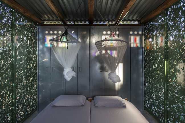 casa módulo de metal impreso CAD CAM cámara sombra