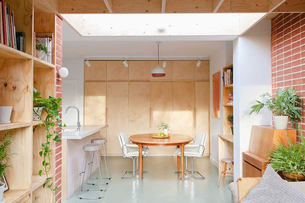 Interior in red brick